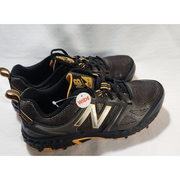 new balance 412 v3 men's trail running shoes black/brown and yellow size-8 - Picture 8 of 8